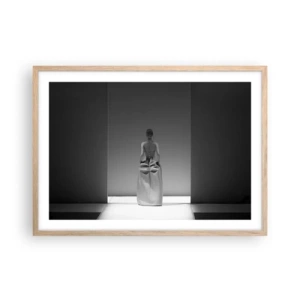 Poster in light oak frame - Refined Simplicity - 70x50 cm