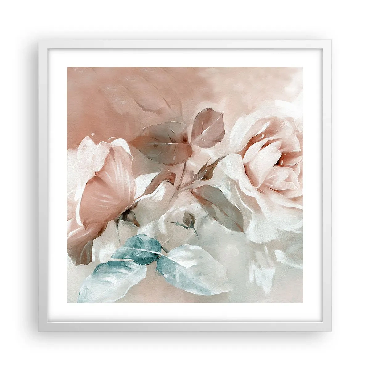 Poster in white frmae - Spirit of Romaticism - 50x50 cm