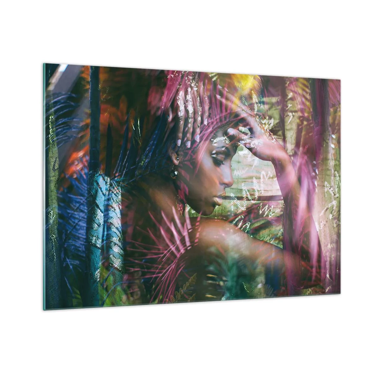 Glass picture - Mother Nature in the Jungle - 100x70 cm
