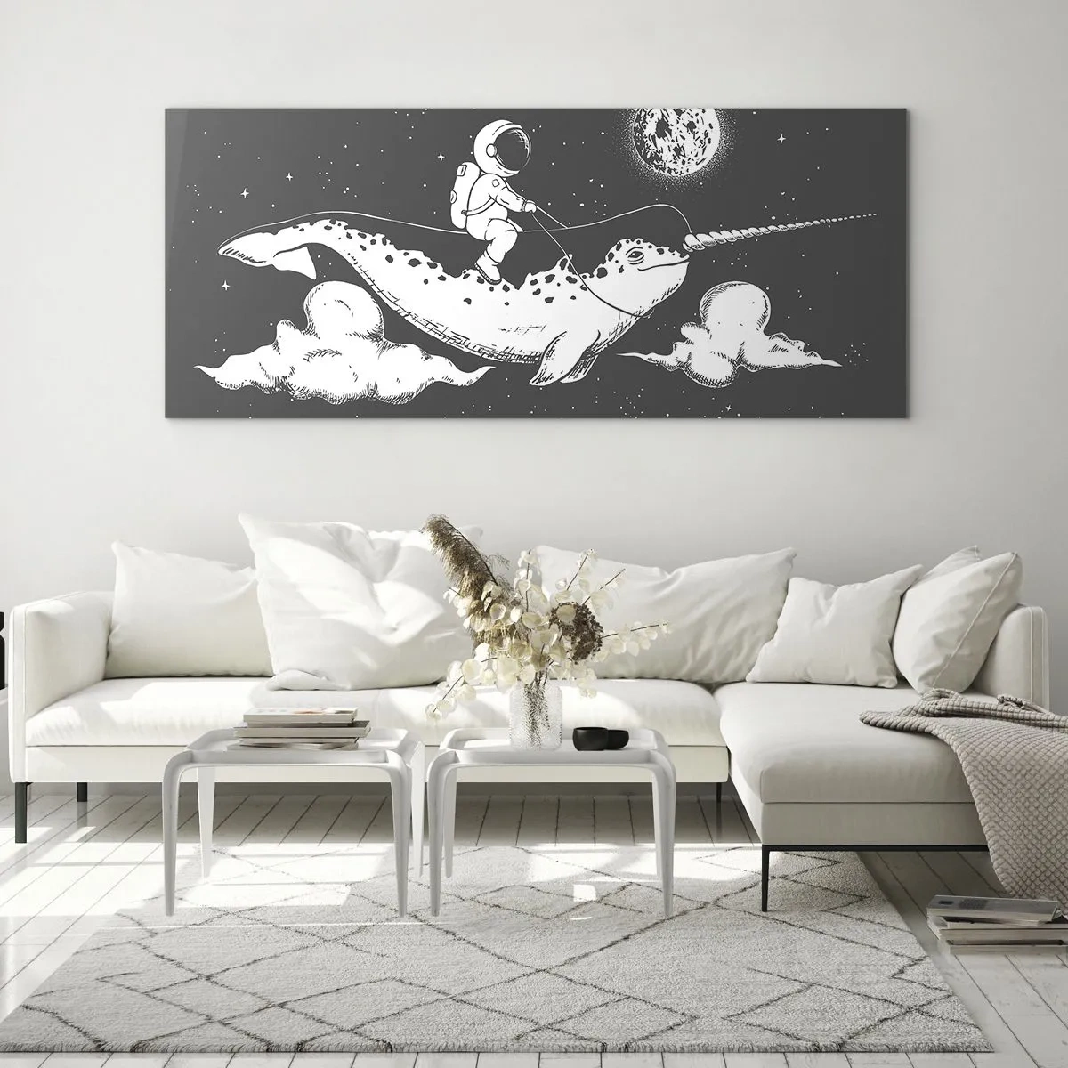 Glass picture - Space Rider - 90x30 cm