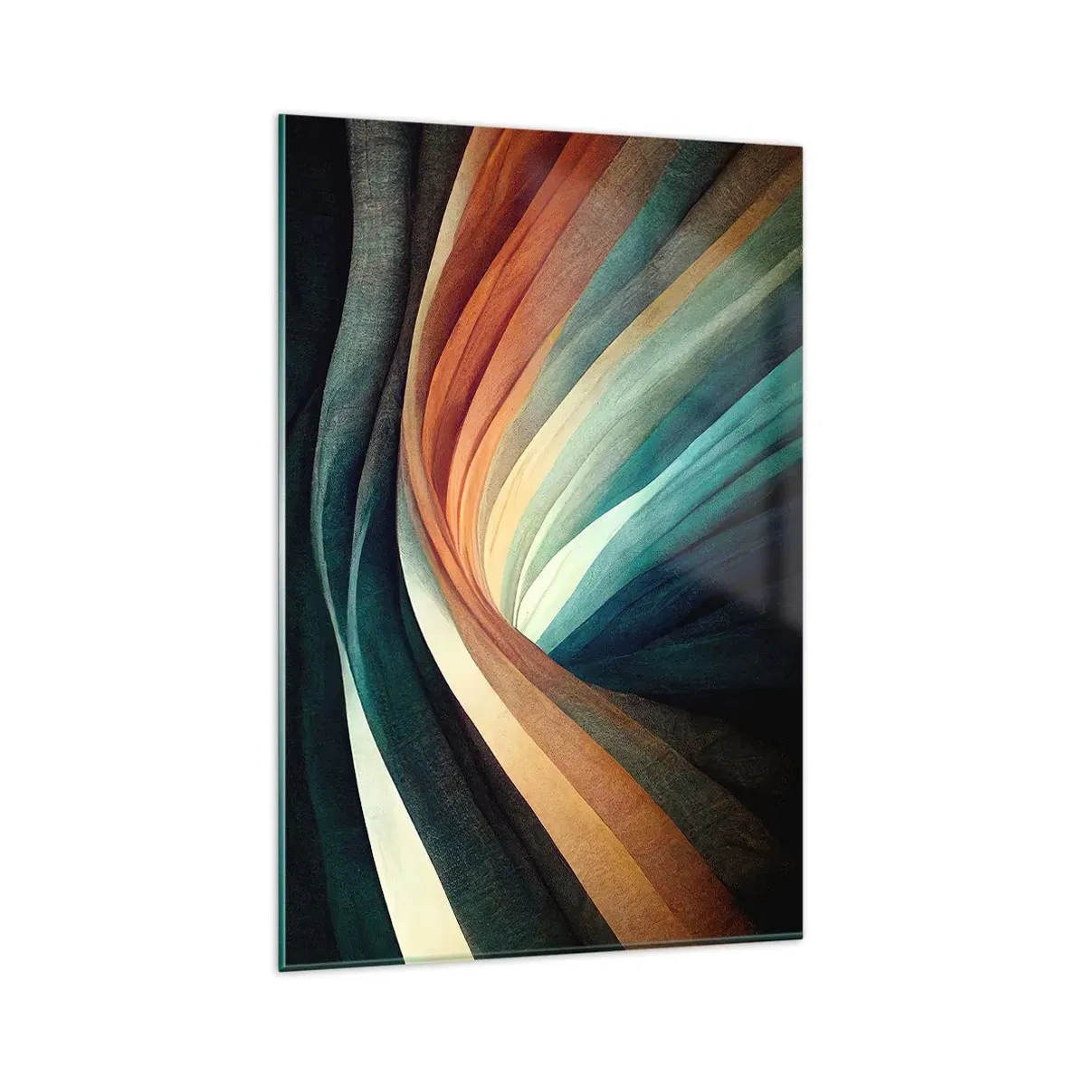 Glass picture - Woven from Colours - 80x120 cm