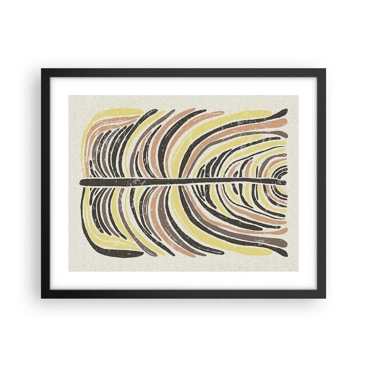 Poster in black frame - Abstract: Life to the Full - 50x40 cm