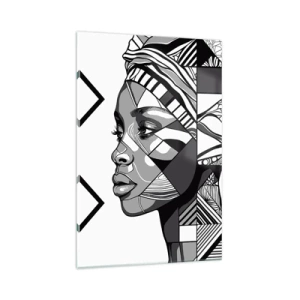 Glass picture - Ethnic Portrait - 70x100 cm