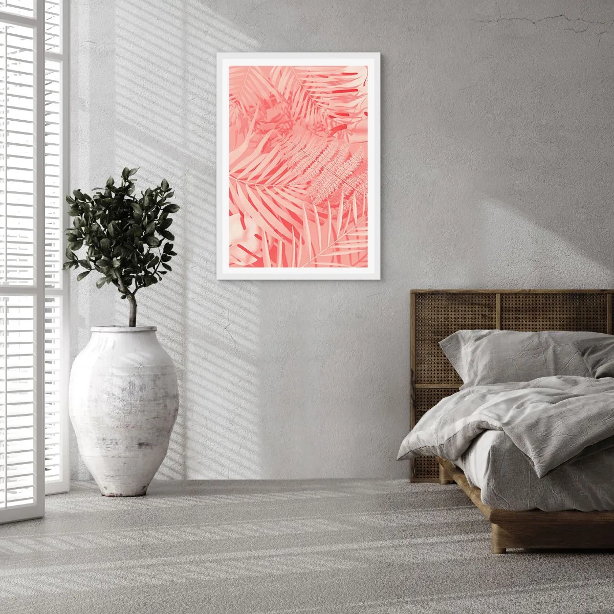 Poster in white frmae - Pink Concept - 30x40 cm