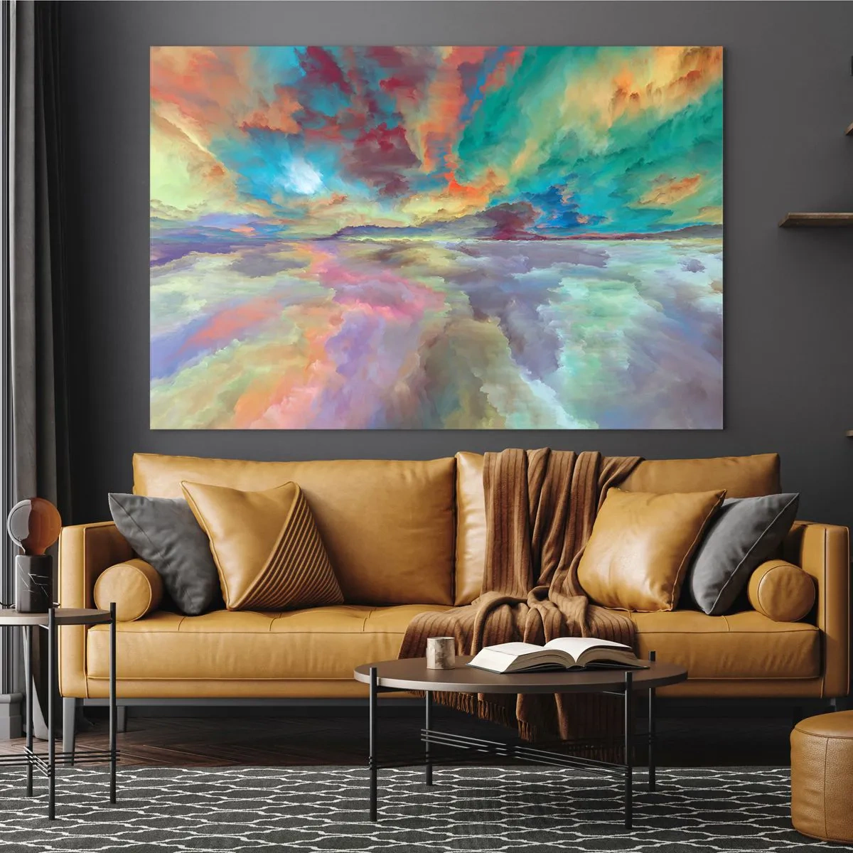 Glass picture - Two Skies - 120x80 cm