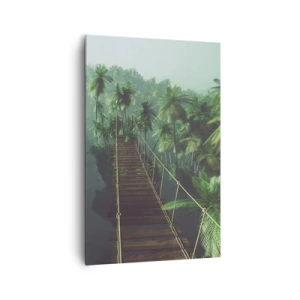 Canvas picture - Hanging Bridge in the Green - 80x120 cm