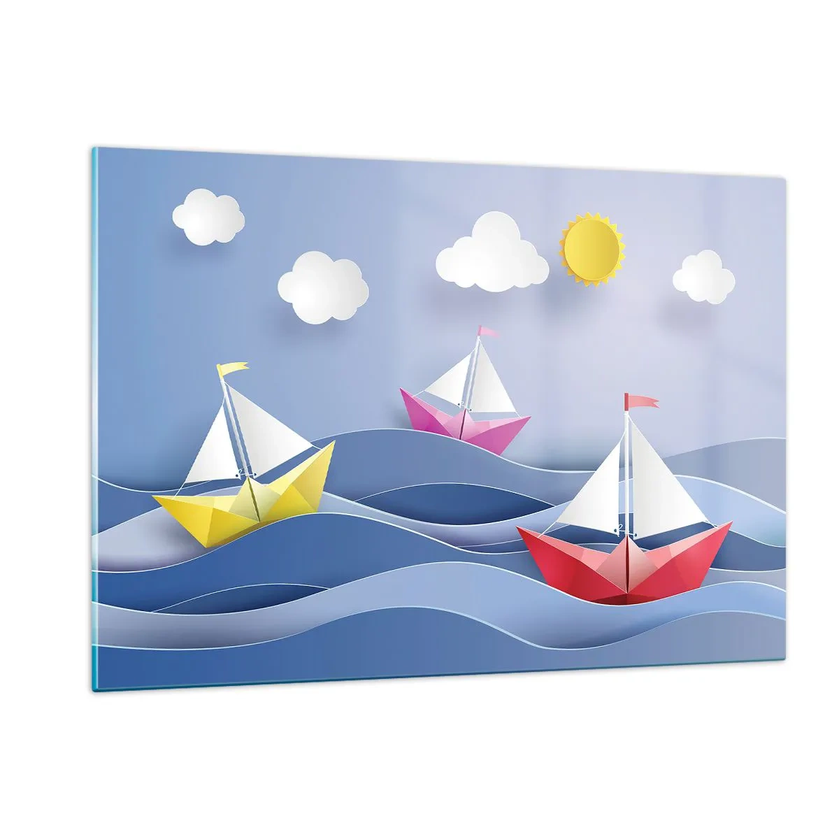 Glass picture - Rocking the Waves - 120x80 cm