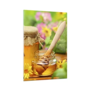 Glass picture - Sweet and Flowery - 70x100 cm