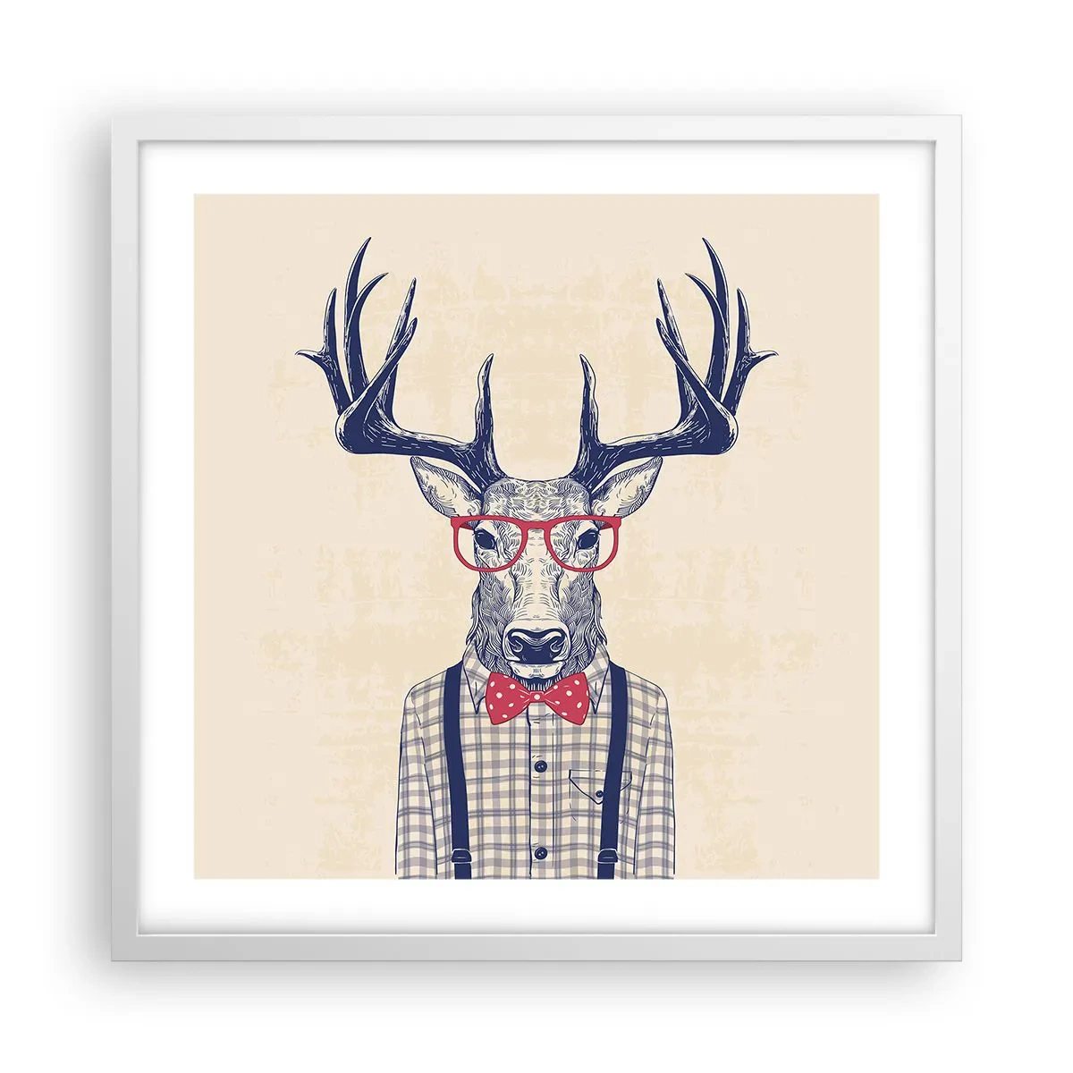 Poster in white frmae - Fun Extravagance - 50x50 cm