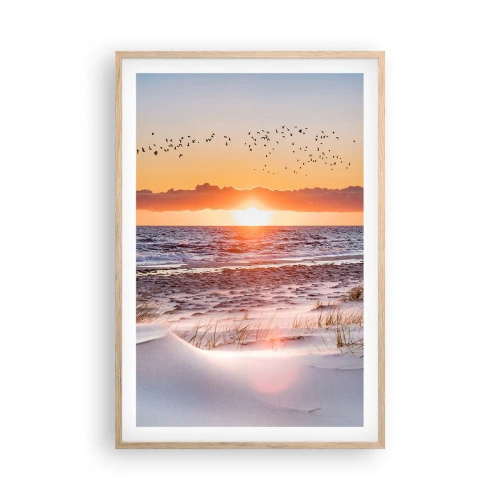Poster in light oak frame - Horizontal Landscape - 61x91 cm