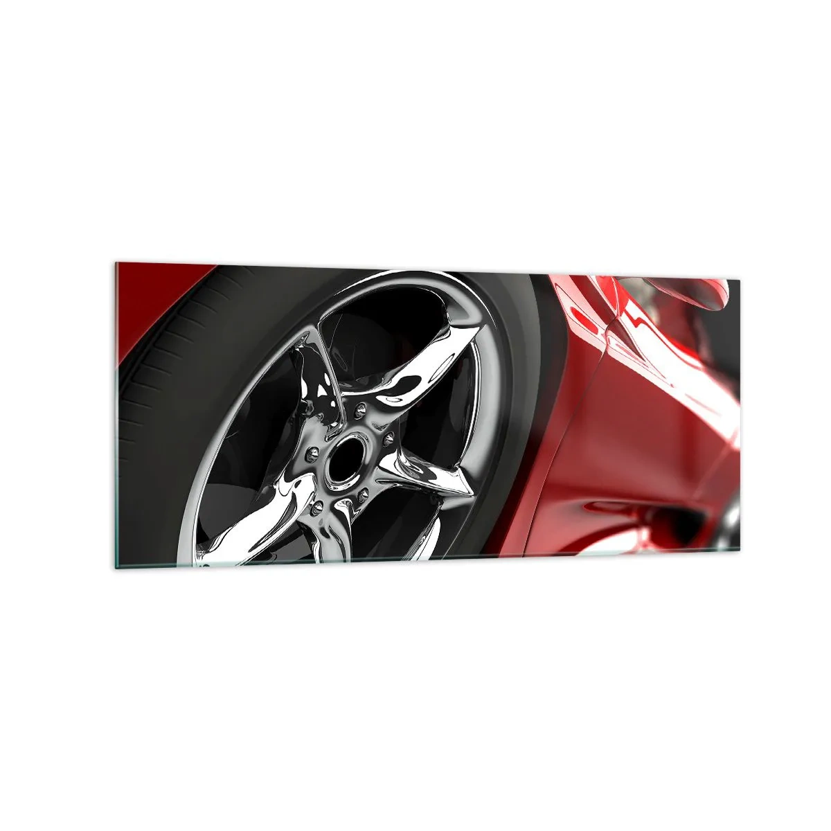 Glass picture - Born to Be Fast - 120x50 cm