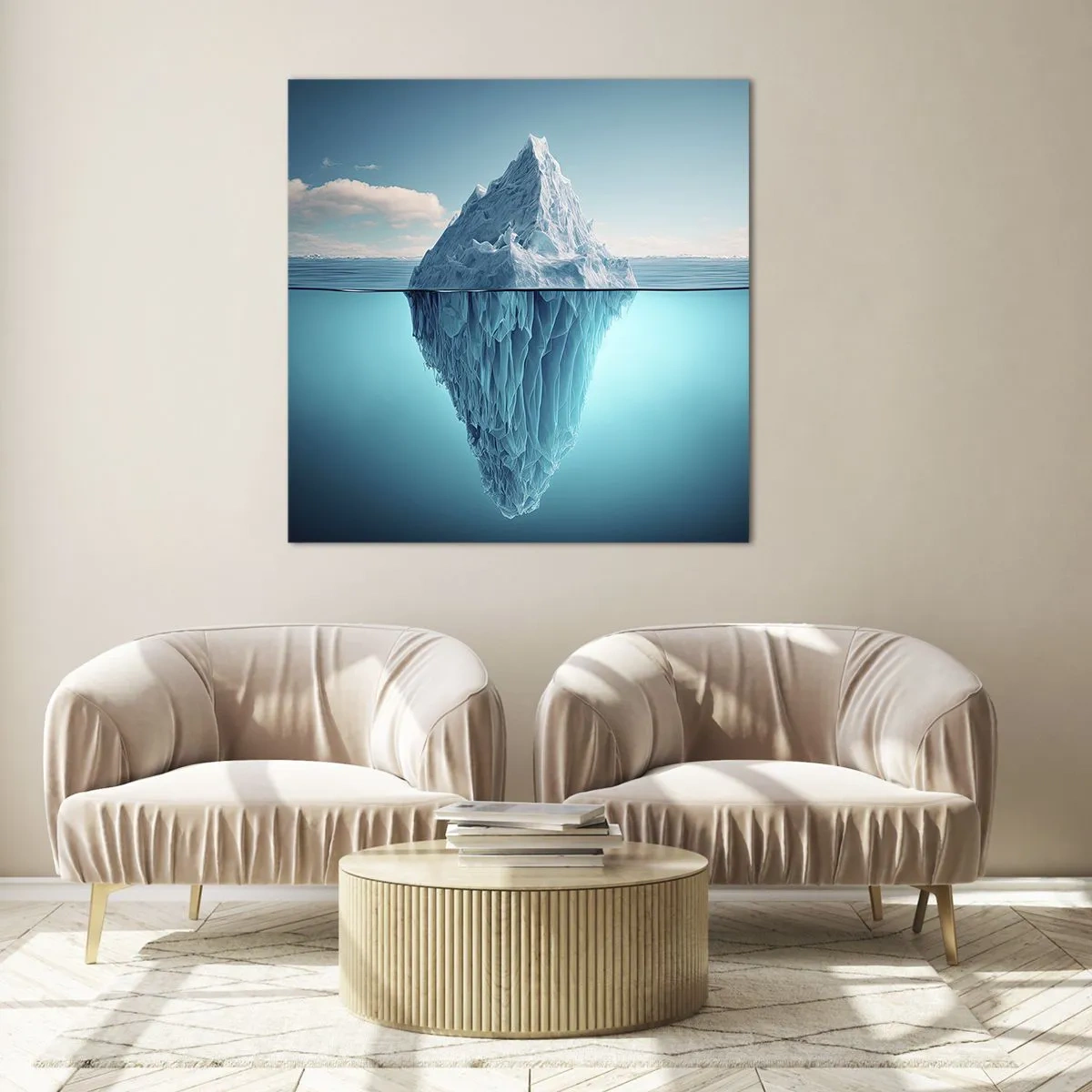 Glass picture - Ice Queen - 50x50 cm
