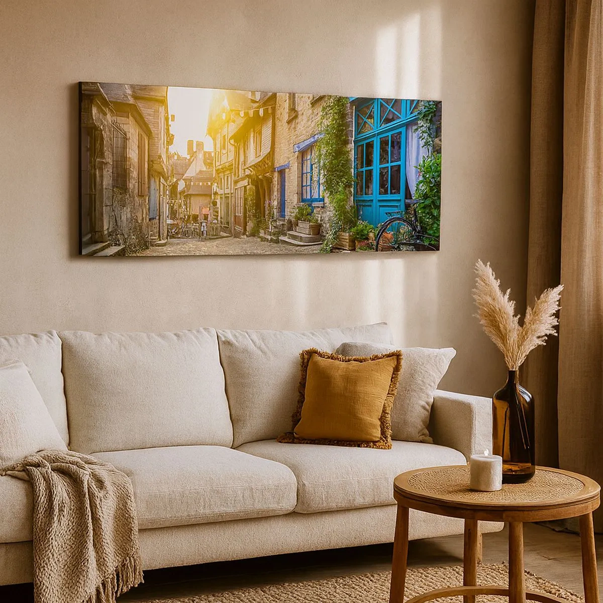 Canvas picture - White Spirit of a Town - 100x40 cm