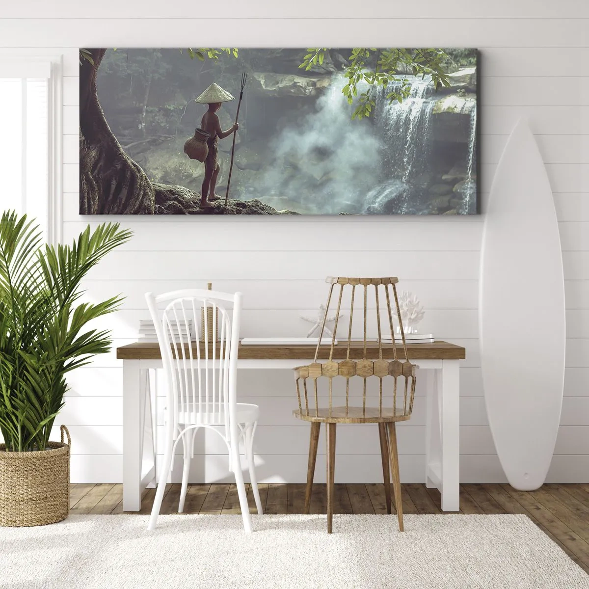 Canvas picture - Friends with Nature - 90x30 cm
