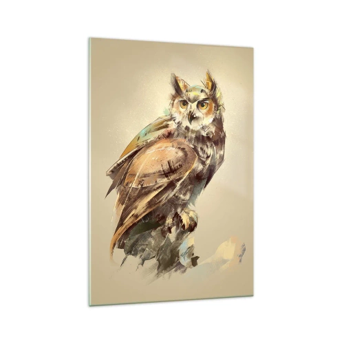 Glass picture - The Wisest Owl - 70x100 cm
