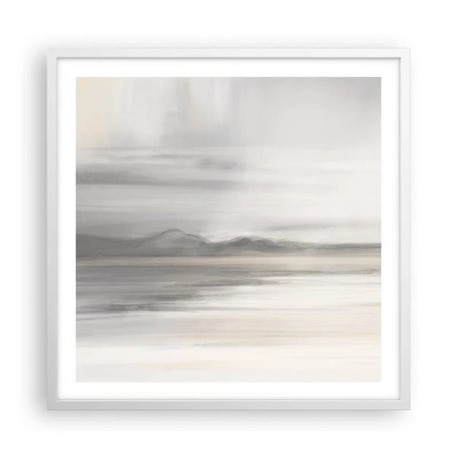 Poster in white frmae - Thoughtful Distance - 60x60 cm