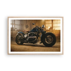 Poster in light oak frame - I Can Do Anything - 91x61 cm