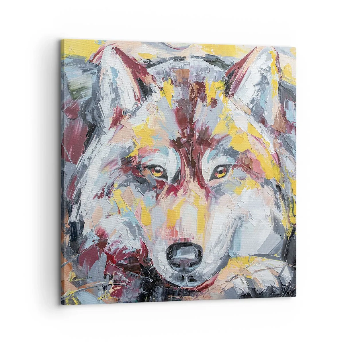 Canvas picture - Wolf Eyes - 60x60 cm