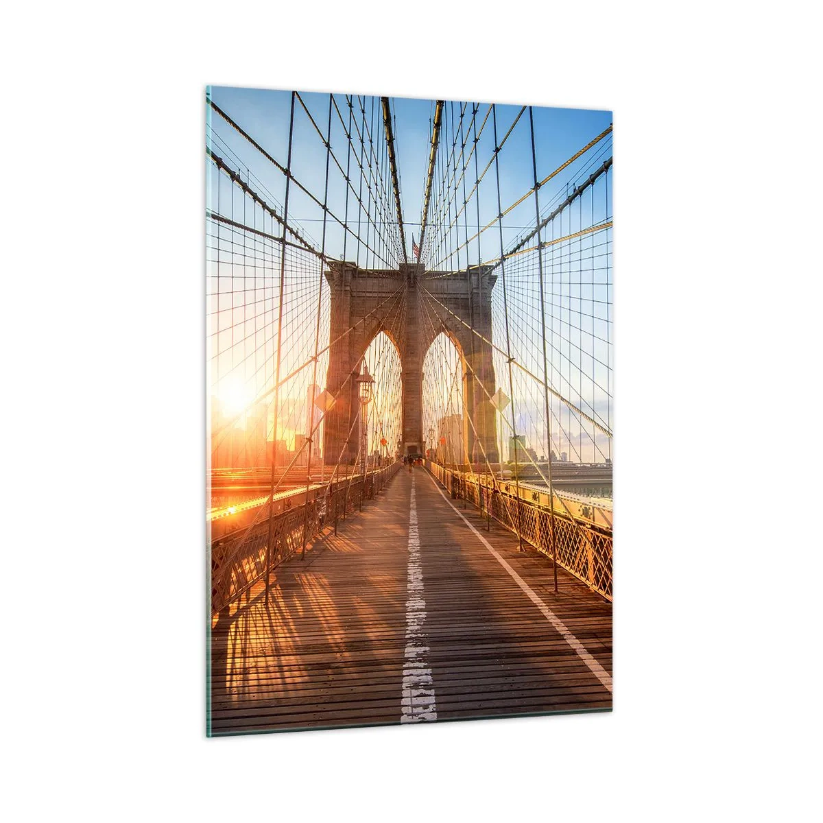 Glass picture - On a Golden Bridge - 50x70 cm