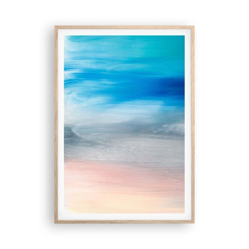 Poster in light oak frame - Elements: Air - 70x100 cm