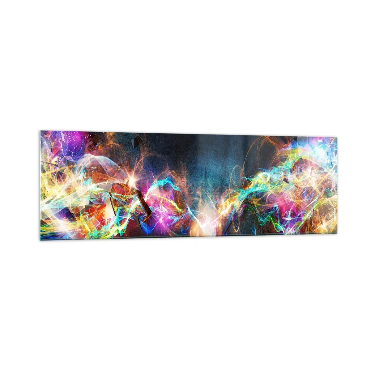 Glass picture - Joyfully against Darkness - 160x50 cm