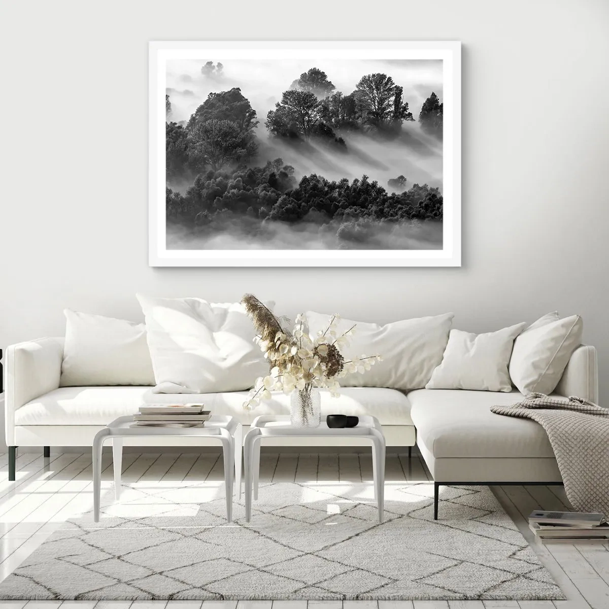 Poster in white frmae - Rising from a Sleep - 91x61 cm