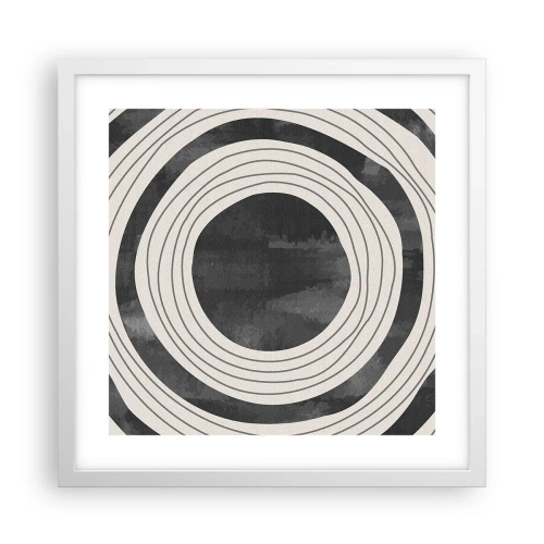 Poster in white frmae - Heart of the Matter - 40x40 cm