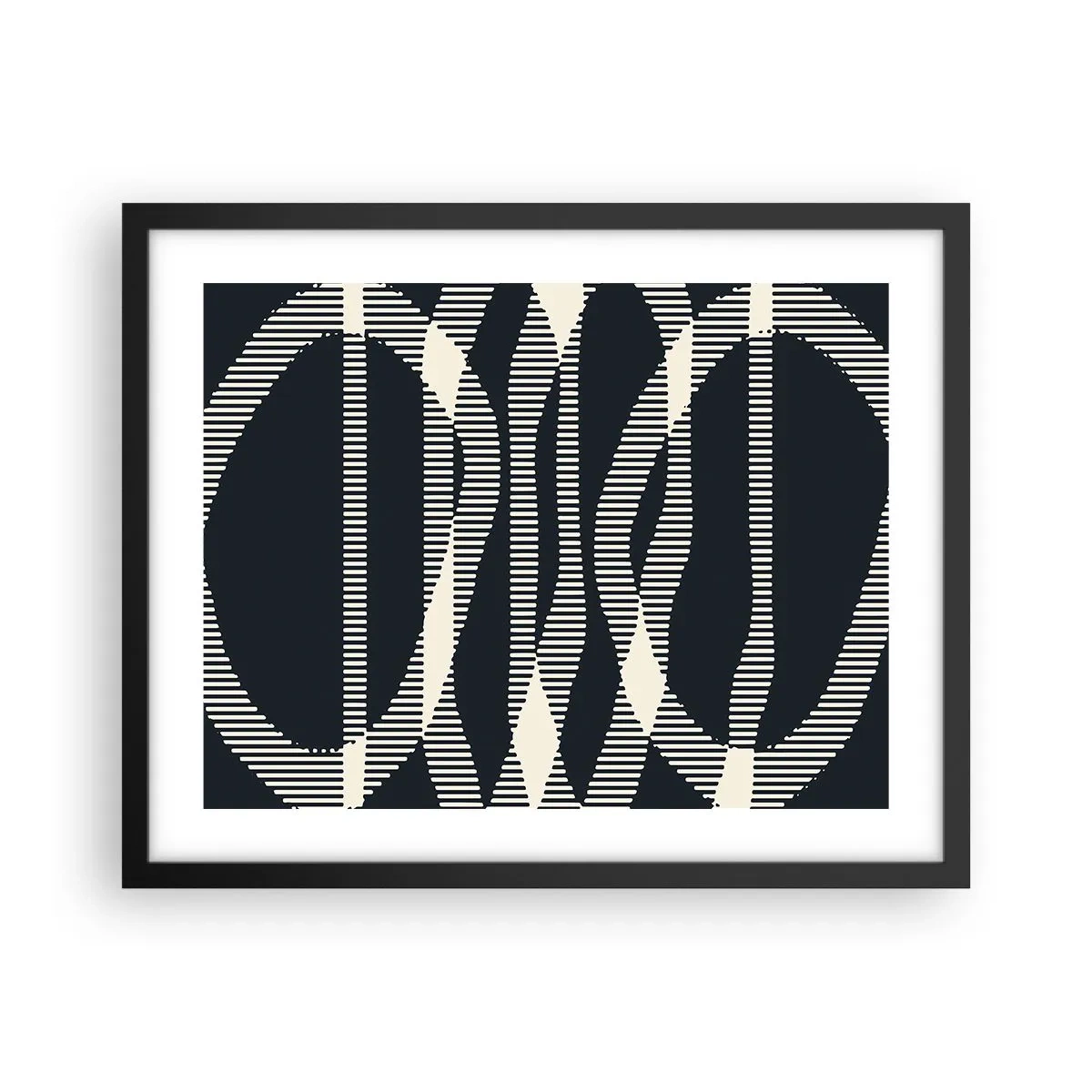 Poster in black frame - Attempt at Breaking Darkness - 50x40 cm