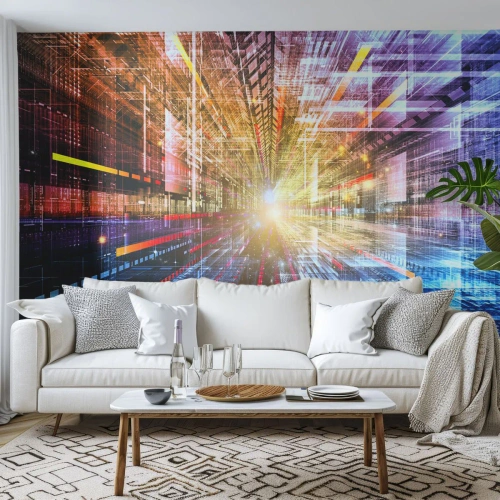 Custom Wallpaper Standard Eco - Light Passage - Abstraction, Graphics, 3D