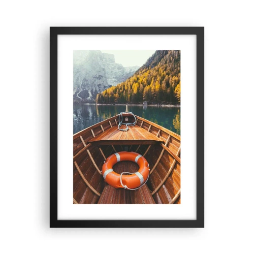 Poster in black frame - Mountain Hike - 30x40 cm