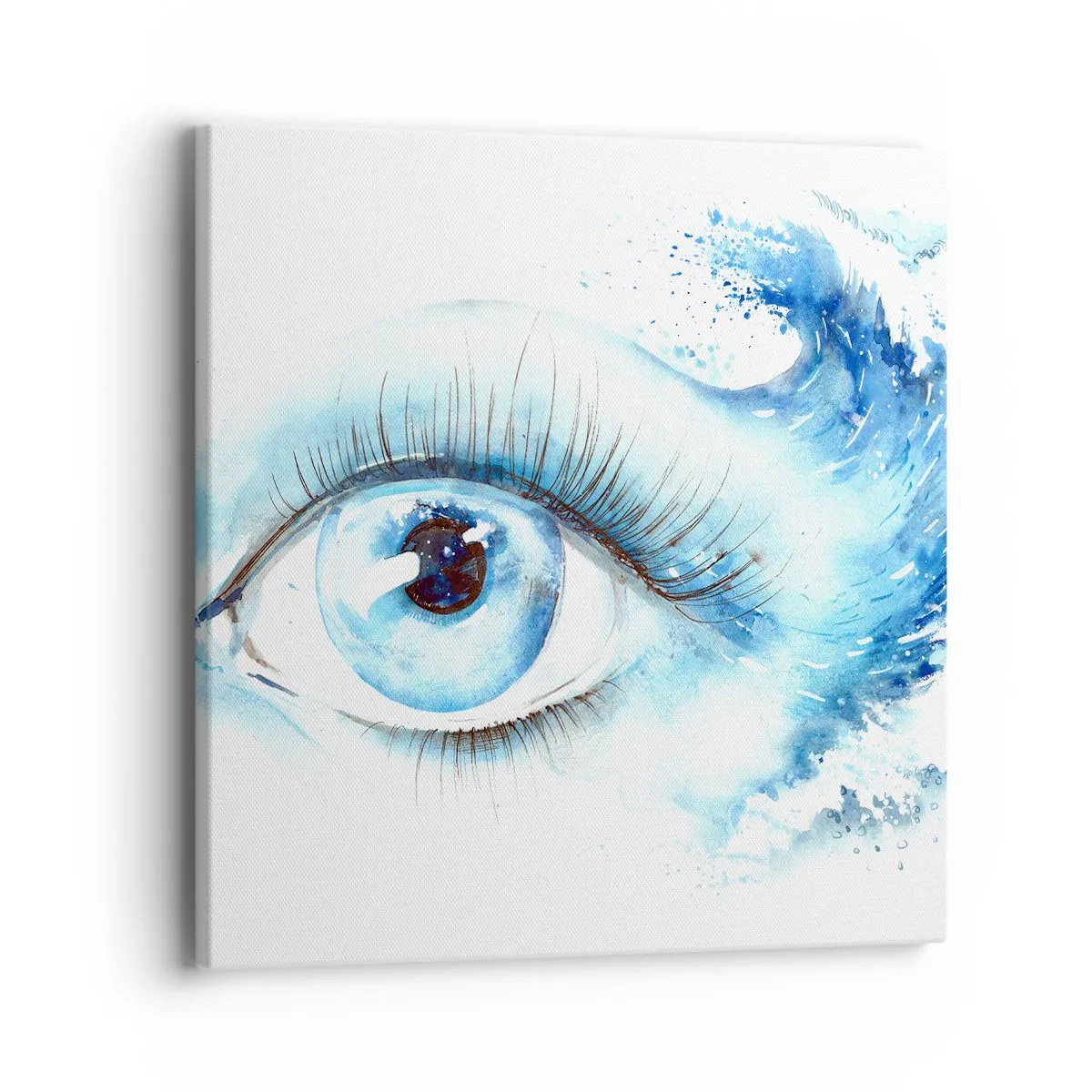 Canvas picture - Immerse in those Blue Eyes - 40x40 cm