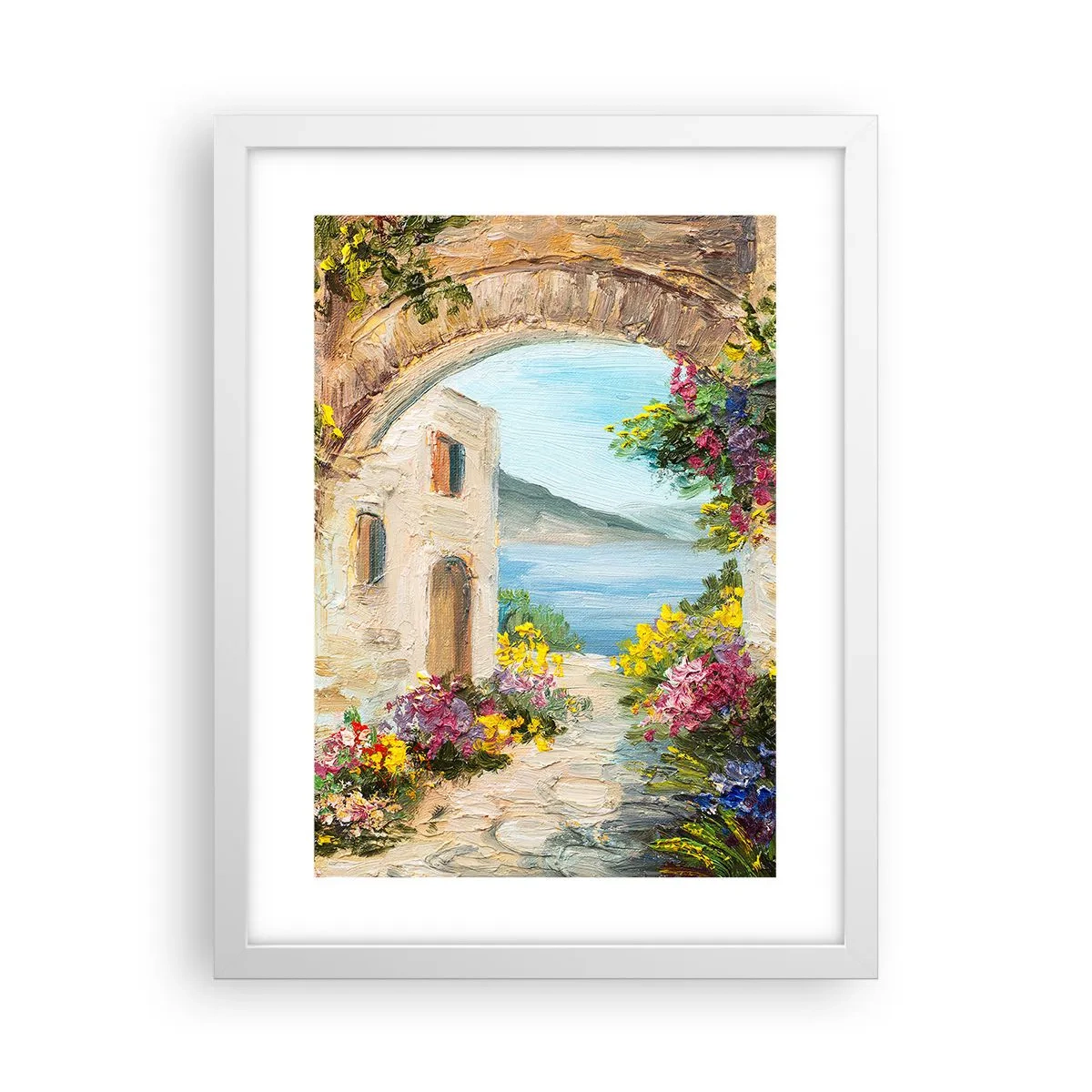 Poster in white frmae - Charm of a Sea Province - 30x40 cm
