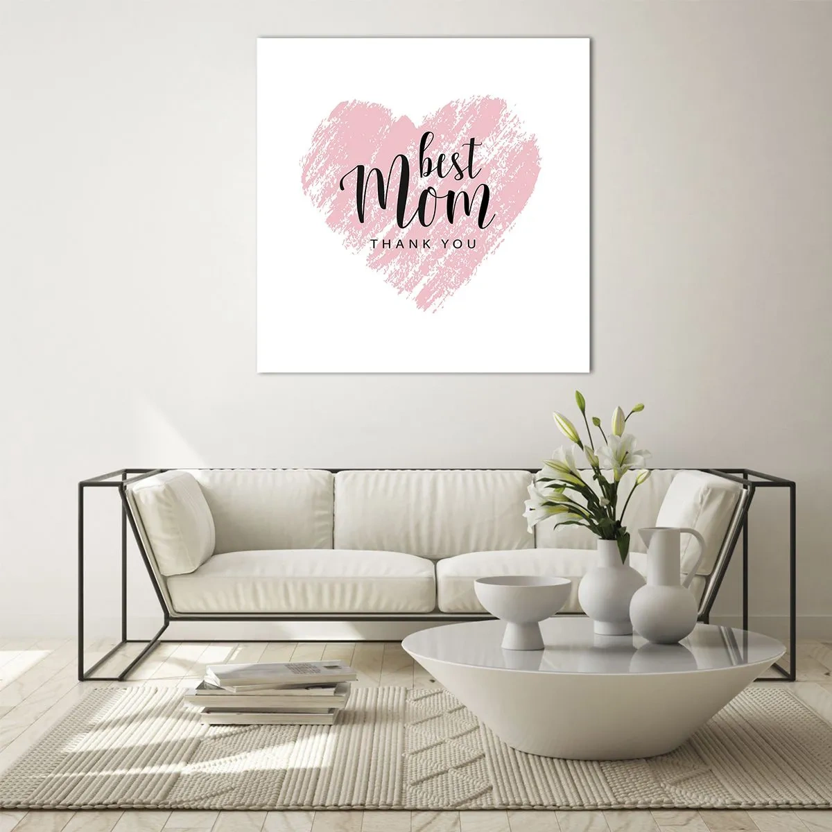 Glass picture - Always the Right Moment - 70x70 cm