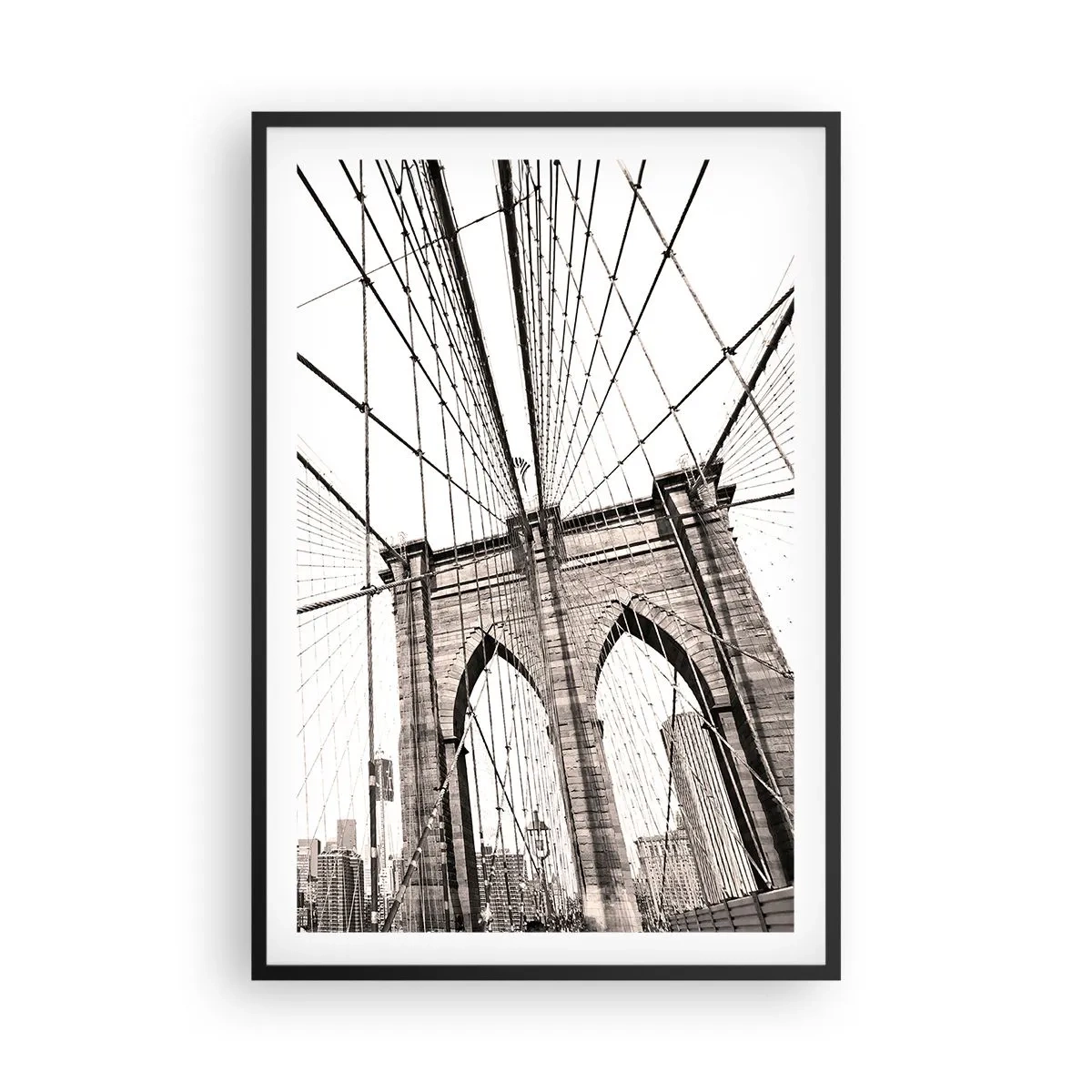 Poster in black frame - New York Cathedral - 61x91 cm