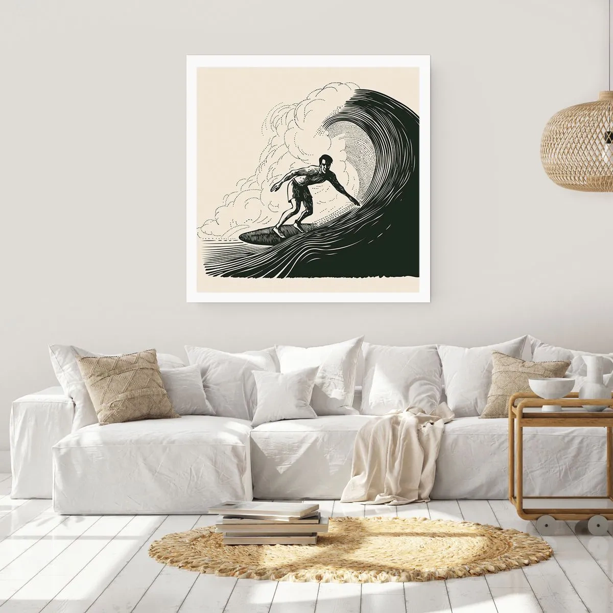 Poster - King of the Wave - 40x40 cm