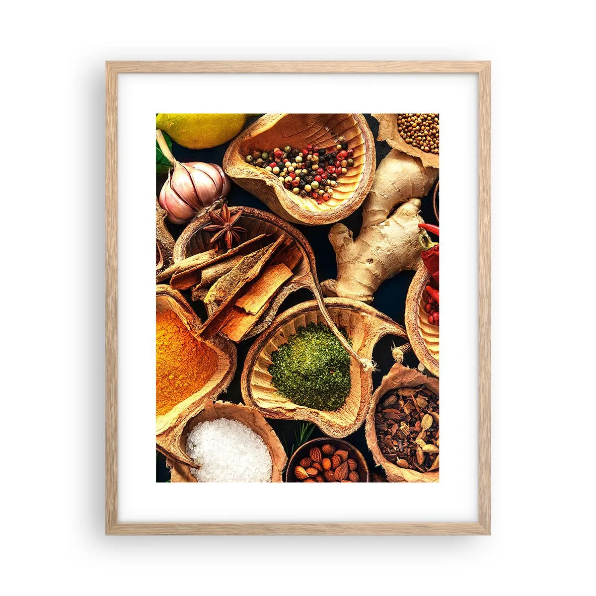 Poster in light oak frame - Take What You Want - 40x50 cm