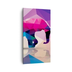 Canvas picture - Crystal Dinosaur - 55x100 cm