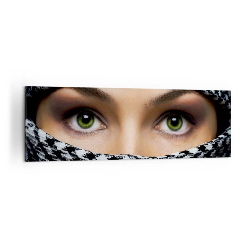 Canvas picture - Portrait of Head-scarfed Beauty - 160x50 cm