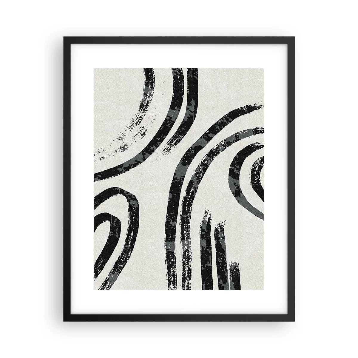 Poster in black frame - Stopped Half Way - 40x50 cm