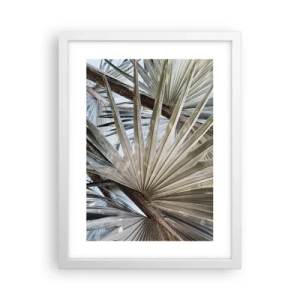 Poster in white frmae - Fans in tropics - 30x40 cm