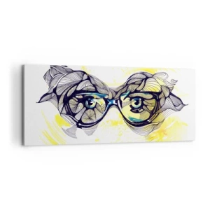 Canvas picture - Through Blue Glasses - 120x50 cm