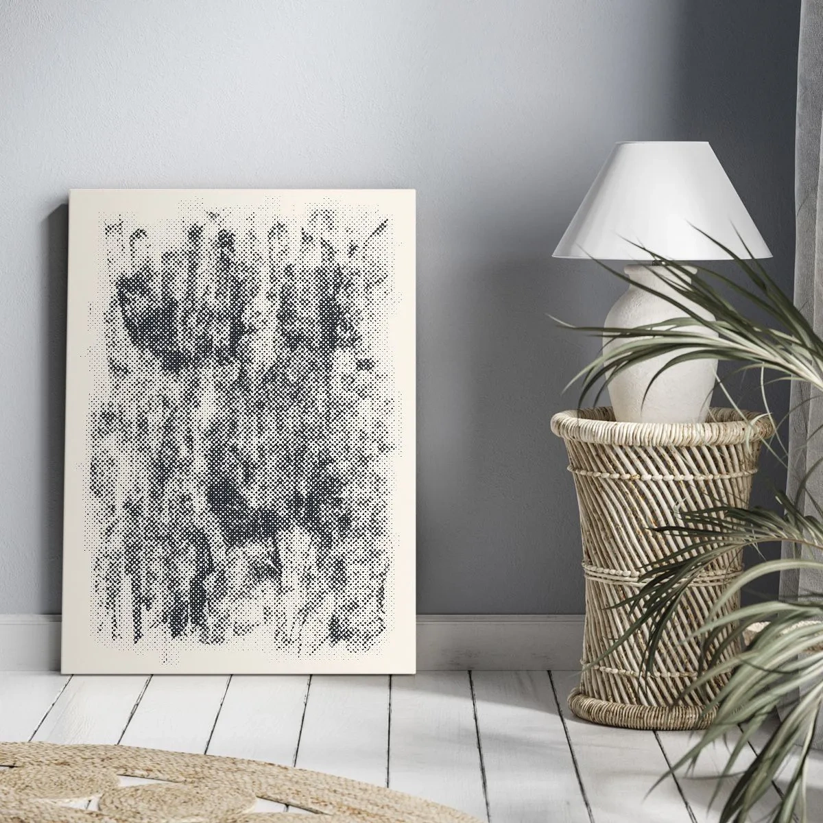 Canvas picture - Foggy Composition - 45x80 cm