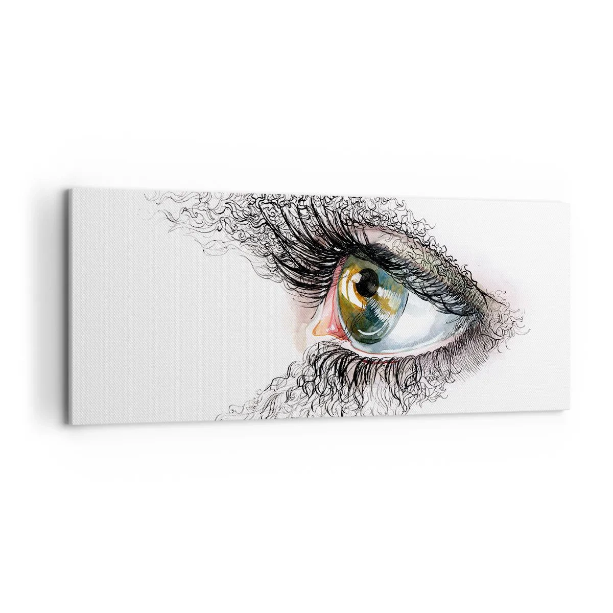 Canvas picture - Look straight into the Soul - 120x50 cm