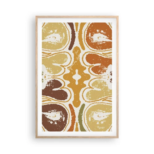 Poster in light oak frame - Sentimental Abstract - 61x91 cm