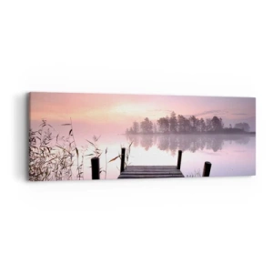 Canvas picture - Out from a Lilac Fog… - 90x30 cm