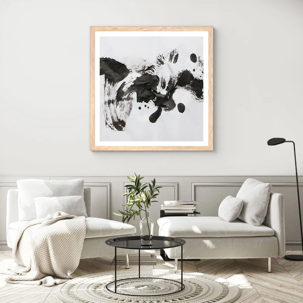 Poster in light oak frame - A Method in Madness? - 50x50 cm