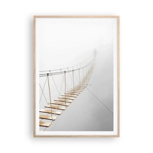 Poster in light oak frame - Where Did He Take You? - 70x100 cm