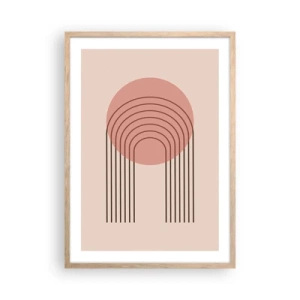 Poster in light oak frame - Irresistible Attraction - 50x70 cm