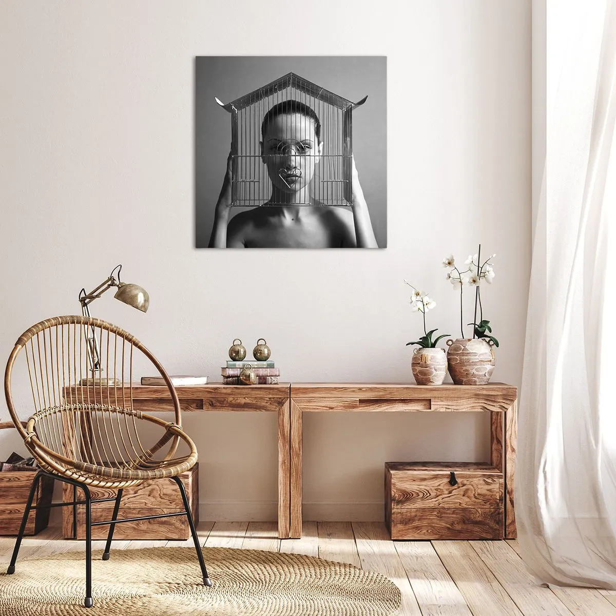 Canvas picture - A Bit Surrealistic Portrat - 40x40 cm