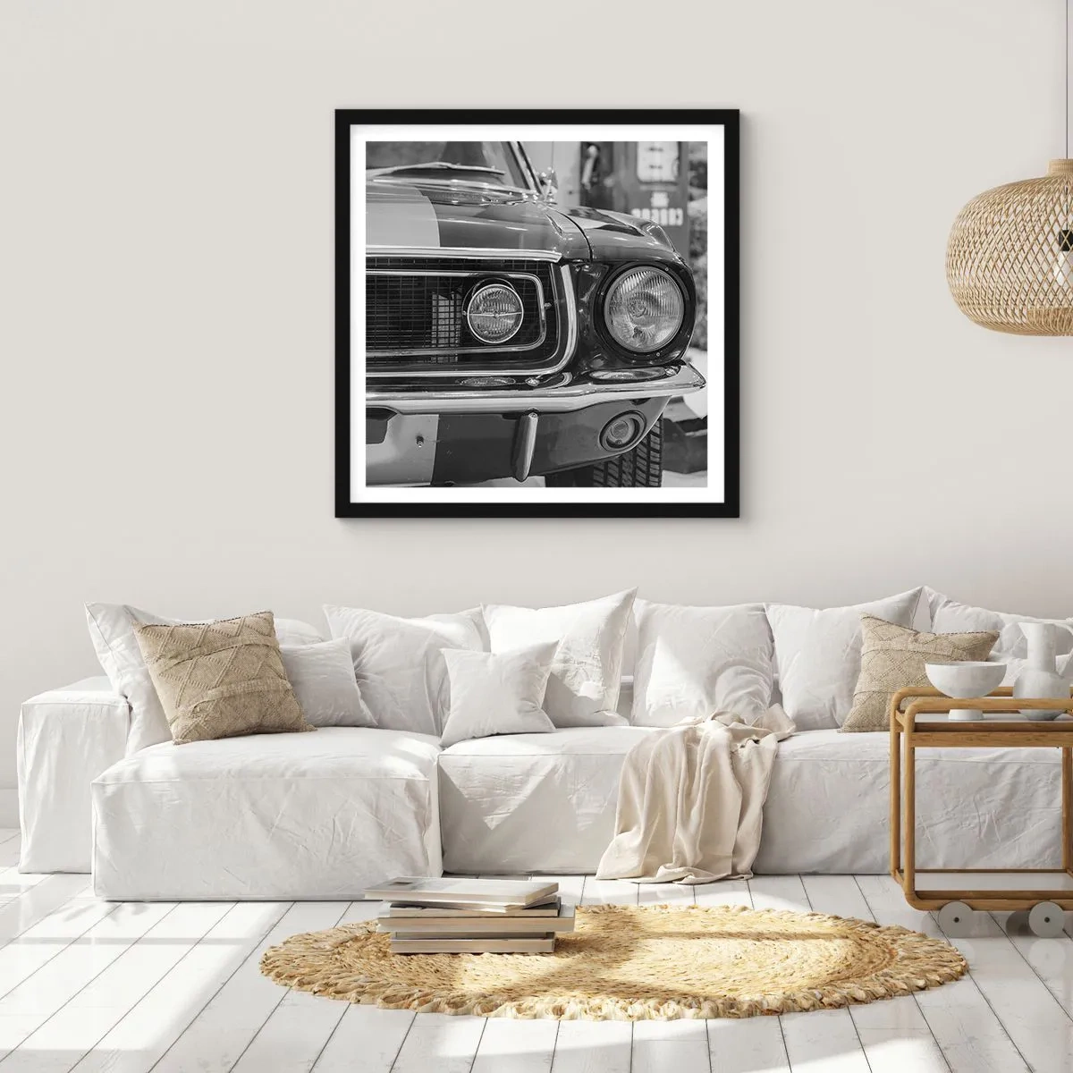 Poster in black frame - Rough Ride - 30x30 cm